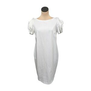 Pietro Brunelli Dress Womens Medium Ruffle Sleeve Sheath Made in Italy Elegant‎